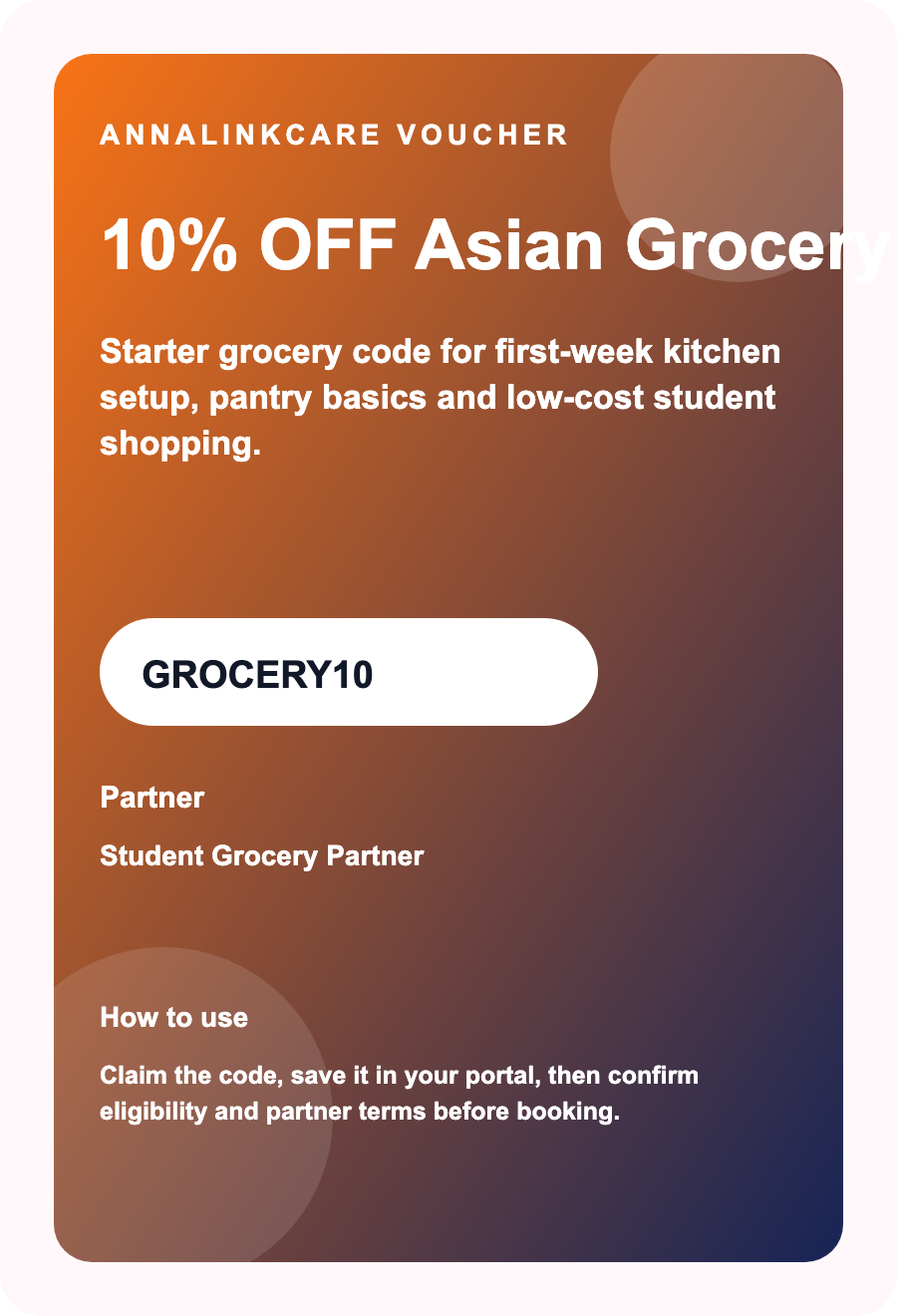 10% OFF Asian Grocery